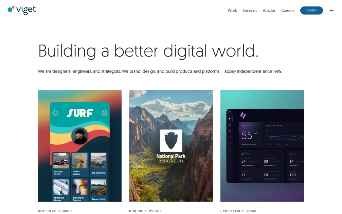 Viget homepage