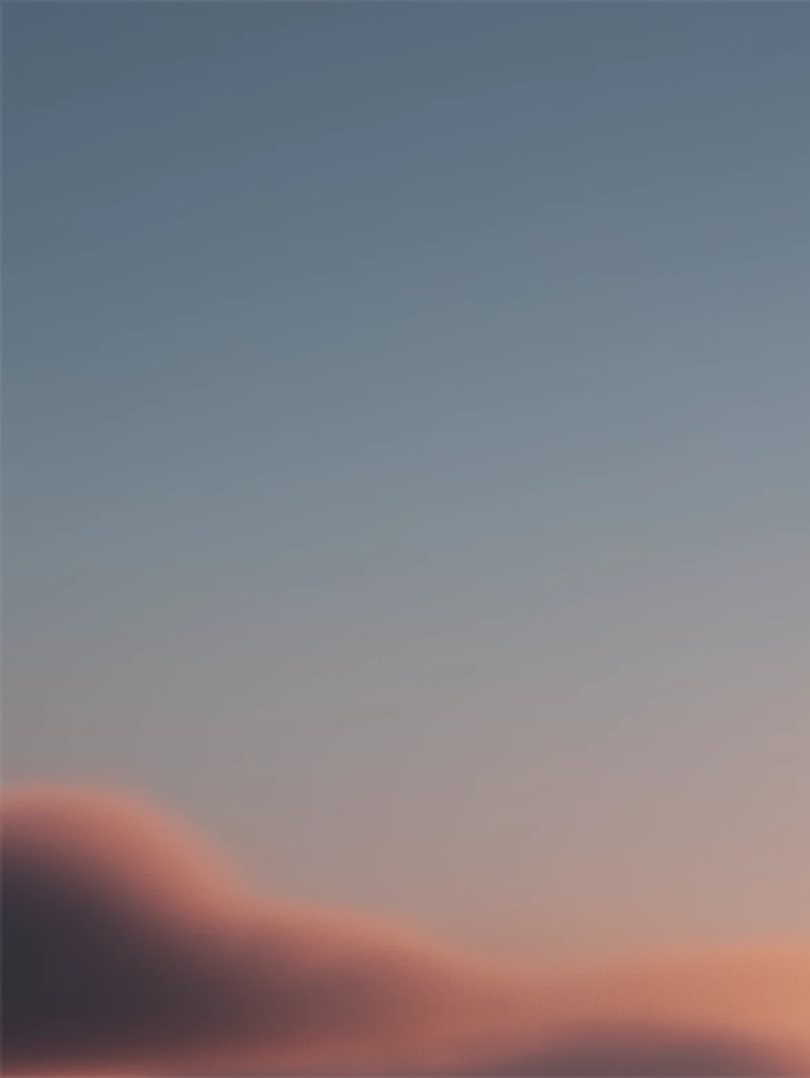 Sunset over a mountain ridge